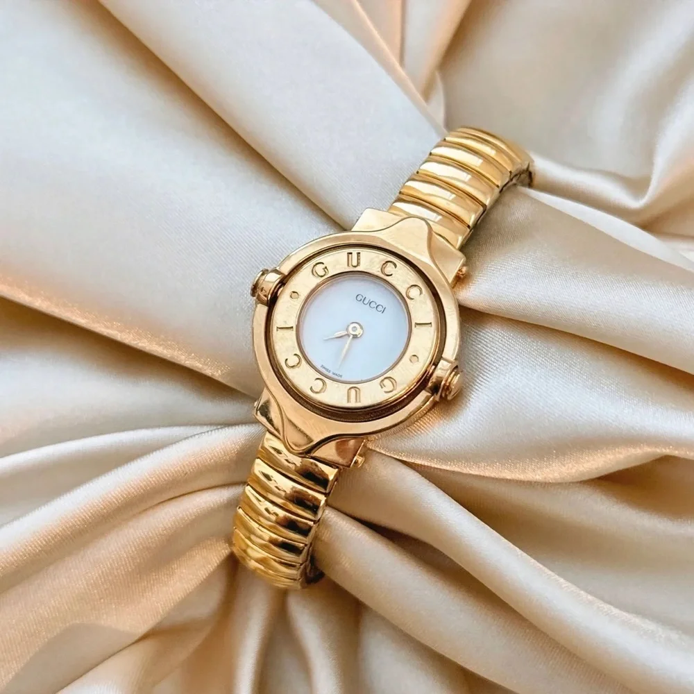 AUTHENTIC VINTAGE GUCCI REVERSIBLE GOLD WATCH